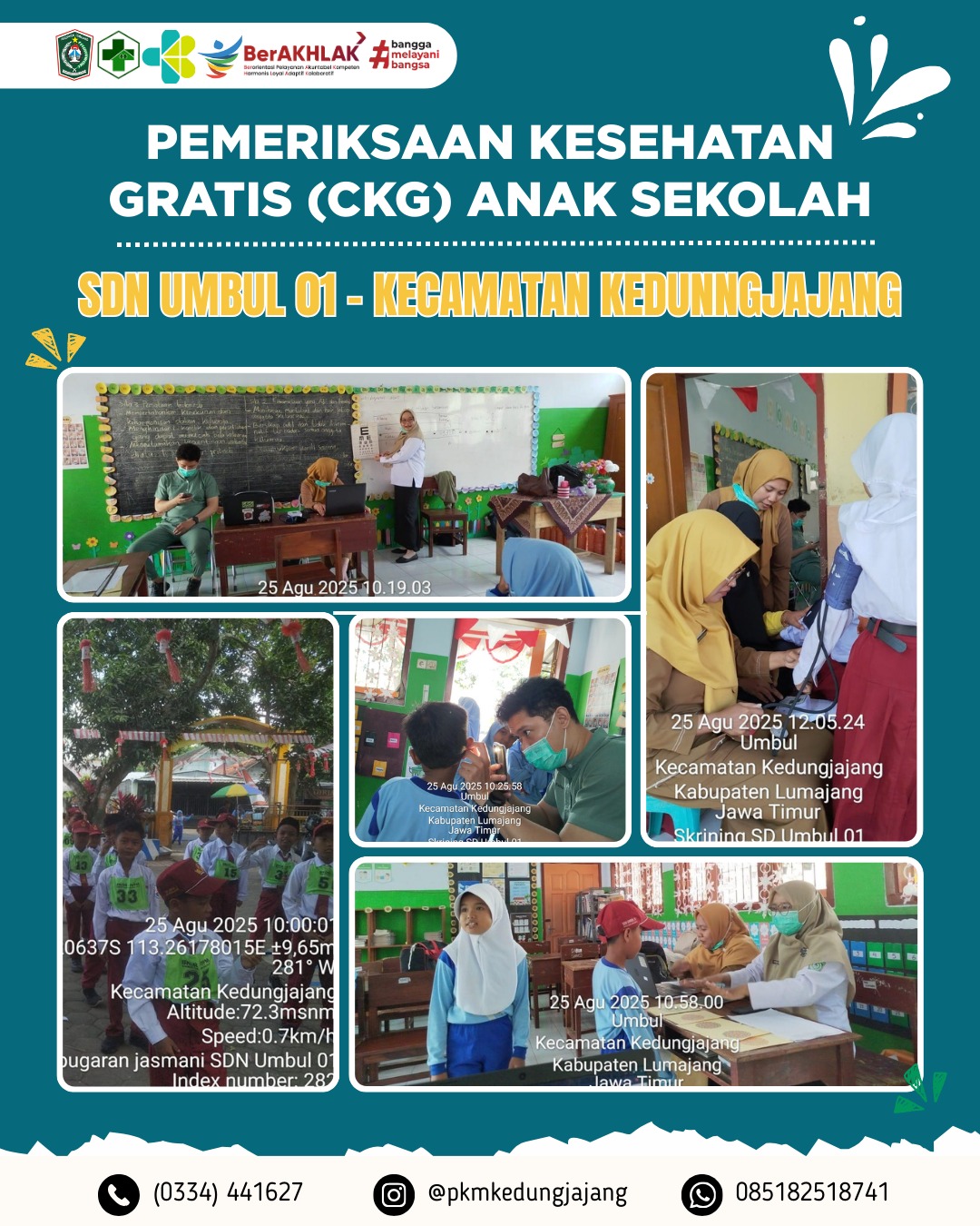  Pemeriksaan Kesehatan Gratis (CKG) Anak Sekolah 